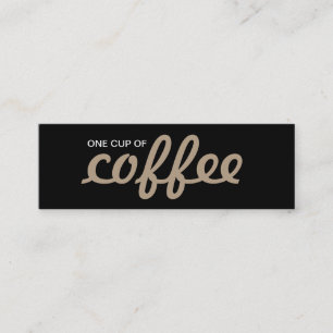 Fidelización una taza de tarjeta de sacador del café