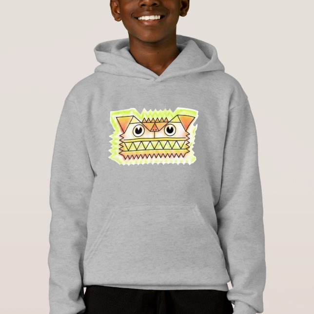 Fierce, Angry Dog Kids Hoodie (Anverso)