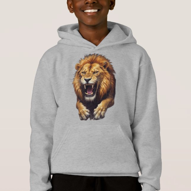 Fierce Angry Lion Ilustracion (Anverso)