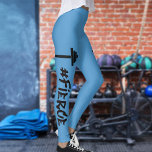 #Fierce Barbell Leggings<br><div class="desc">¡Una cita motivadora para las mujeres en la vida de gimnasia! Personalizar tu color de fondo para que se adapte a tu humor! ¡Te vas chica! ¡Eres FIERCE!</div>