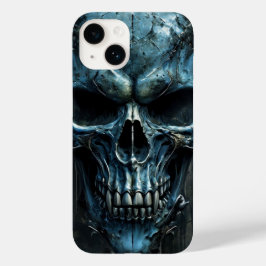Fierce Blue Skull iPhone 14 Funda