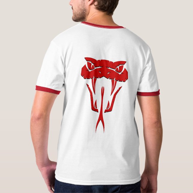 Fierce camiseta del cantante de serpiente roja (Reverso)