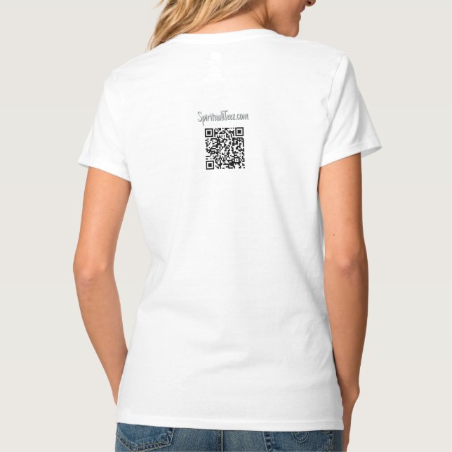 Fierce Gift, camiseta de cuello V para mujeres, bl (Reverso)