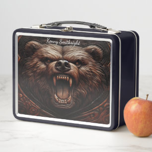 Fierce Grizzly: poder esculpido en cuero
