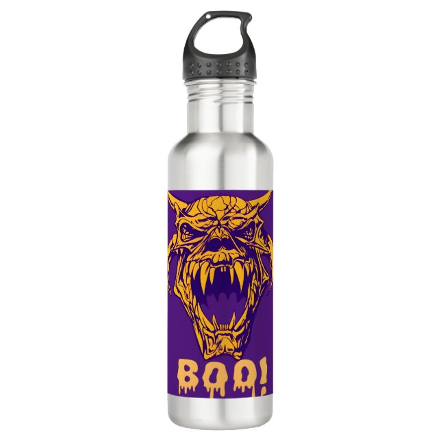 Fierce Monster BOO Halloween Scary Botella de Agua (Anverso)