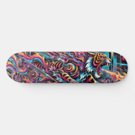 Fierce Neon Tiger Skateboard Cosmic Decks