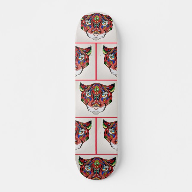 Fierce Tiger Skateboard (Anverso )