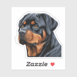 Fierce y Leal Rottweiler Pegatina - Perfecto para