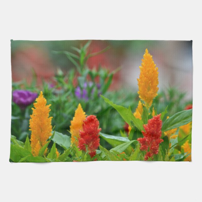 Fiery Flower Kitchen Toalla (Horizontal)