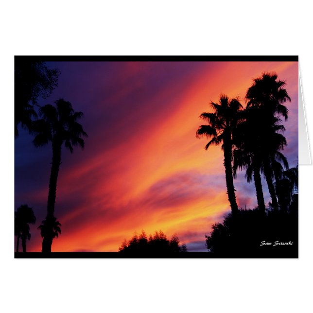 Fiery Sunset (Anverso (Horizontal))