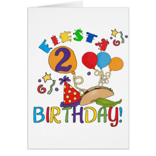 Fiesta 2º cumpleaños T camisetas y regalos