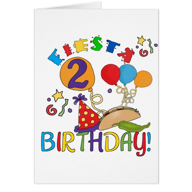 Fiesta 2º cumpleaños T camisetas y regalos (Frente)