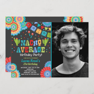 Fiesta 21ª Invitación por cumpleaños Nacho promedi