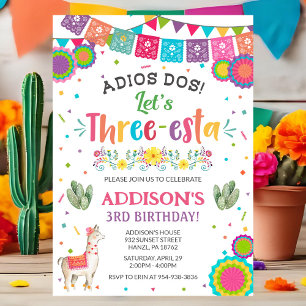 Fiesta 3 Invitación de cumpleaños