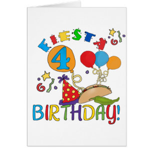 Fiesta 4ª camisetas de cumpleaños y regalos