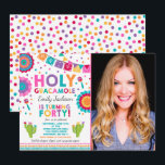 Fiesta 40 Invitación de cumpleaños Santo Guacamole<br><div class="desc">Fiesta 40th Birthday Invitation Todos los diseños son © PIXEL PERFECTION FIESTA LTD</div>