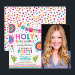 Fiesta 40 Invitación de cumpleaños Santo Guacamole<br><div class="desc">Fiesta 40th Birthday Invitation Todos los diseños son © PIXEL PERFECTION FIESTA LTD</div>