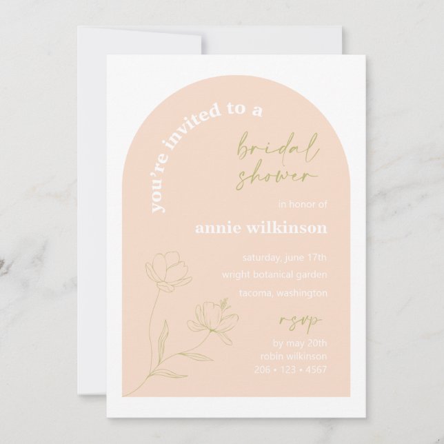 Fiesta A115 De Bodas Retro Invitación De Ducha De  (Anverso)