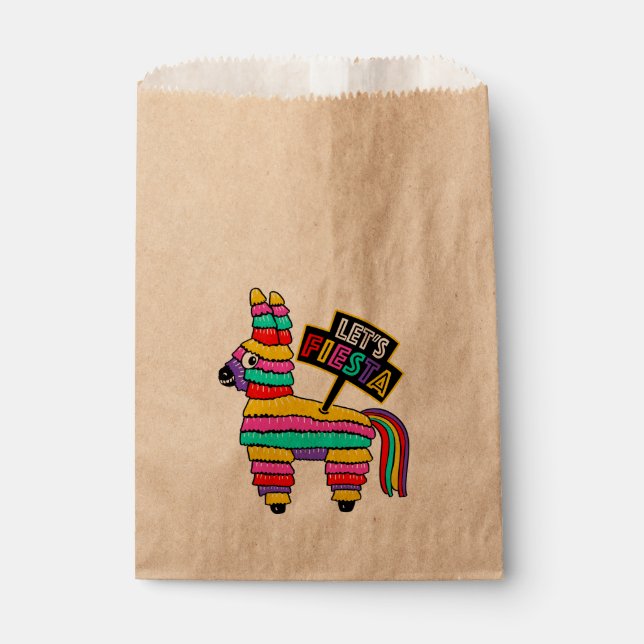 Fiesta a favor de las bolsas con piñata de burro (Anverso)