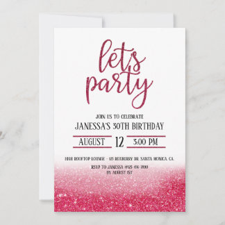FIESTA ADULTO, PURPURINA INVITE, PINK, FIESTA.