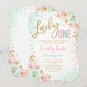 Fiesta afortunado de la invitación del cumpleaños