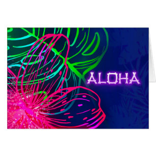 Fiesta Aloha Neonoche Tropical Luau Eléctrico