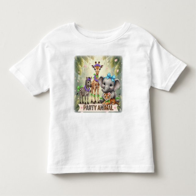 Fiesta Animal Toddler Jersey T-Shirt Unisex fit (Anverso)