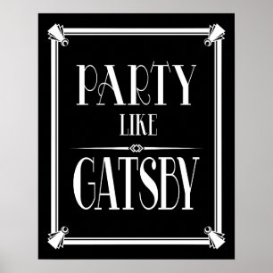 Fiesta Art Deco como la impresión GATSBY