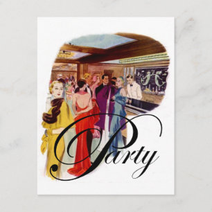 Fiesta Art Decó estilo moda Invitación