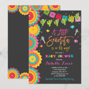 Fiesta Baby Shower Invitación a la Baby Shower mex