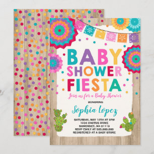 Fiesta Baby Shower Invitación a la Baby Shower mex