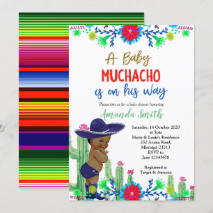 Fiesta Baby Shower Invitación Boy Fiesta Shower