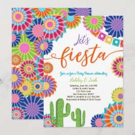 Fiesta Baby Shower invitación Cactus mexicano