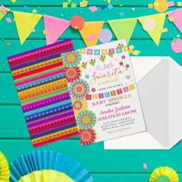 Fiesta Baby Shower Invitación Chica Fiesta Shower