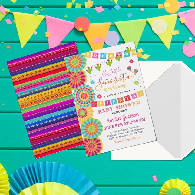 Fiesta Baby Shower Invitación Chica Fiesta Shower (Subido por el creador)