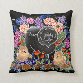 FIESTA BINDI GARDEN - almohada de vaca (negro)