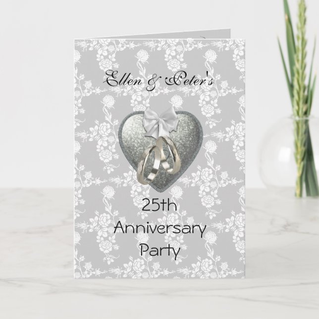 Fiesta Boda de Aniversario de la Invitación a la T (Anverso)