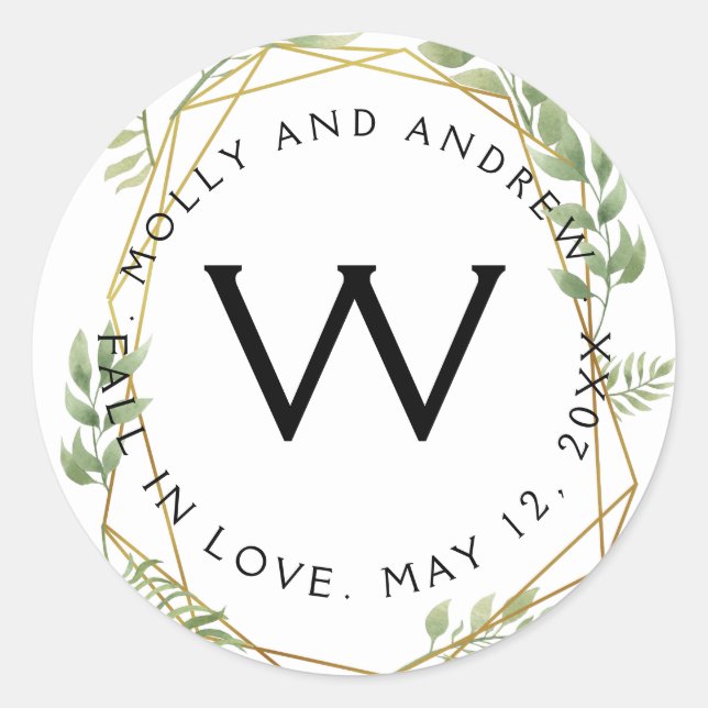 fiesta/boda de PEGATINA de follaje de cristal verd (Anverso)