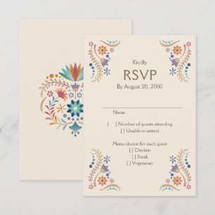 Fiesta Boho Boda Quinceañera RSVP
