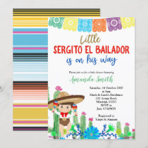 Fiesta Boy Invitación a Baby Shower