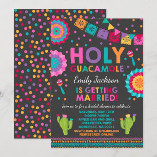 Fiesta Bridal Shower Invitación Santo Guacamole