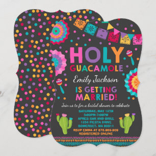 Fiesta Bridal Shower Invitación Santo Guacamole