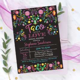 Fiesta Bridal Shower Invitación Taco sobre el amor
