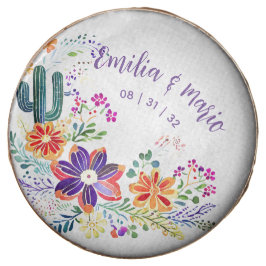 FIESTA Cacti Folkart Flores Personalizado