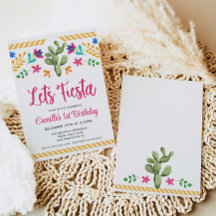 Fiesta Chica Invitación de cumpleaños