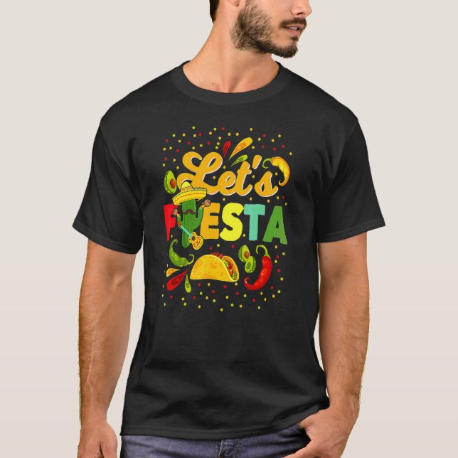 Fiesta Cinco De Mayo Camisa Mexicana Hombre (Anverso)