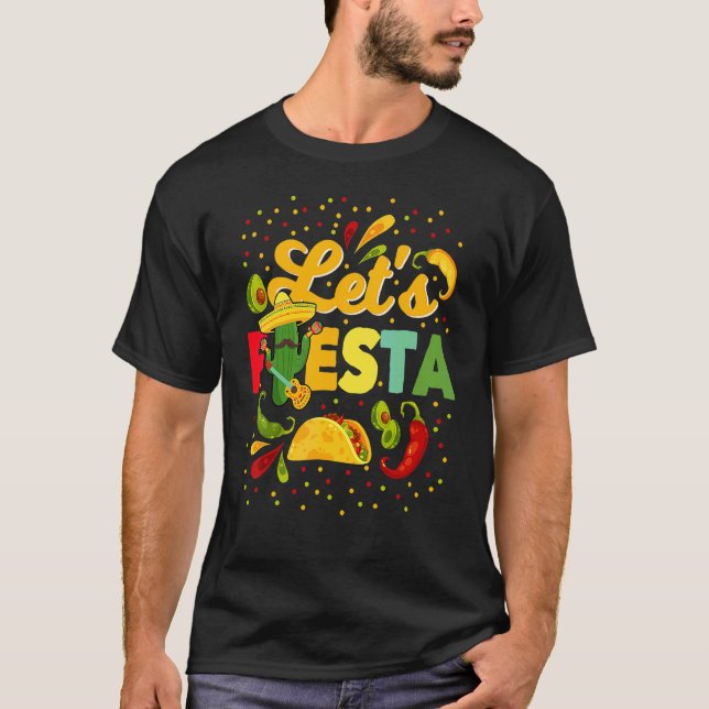 Fiesta Cinco De Mayo Camisa Mexicana Hombre (Anverso)