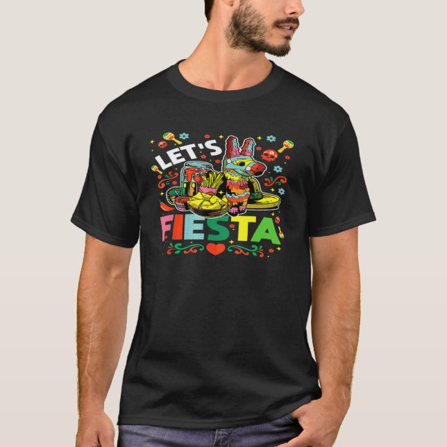 Fiesta Cinco De Mayo Camisa Mexicana Hombre (Anverso)