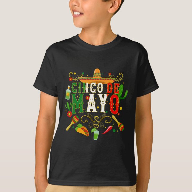Fiesta Cinco De Mayo T Camisetas Taco (Anverso)