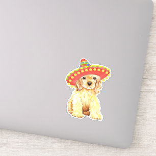 Fiesta Cocker Spaniel Vinyl Pegatina